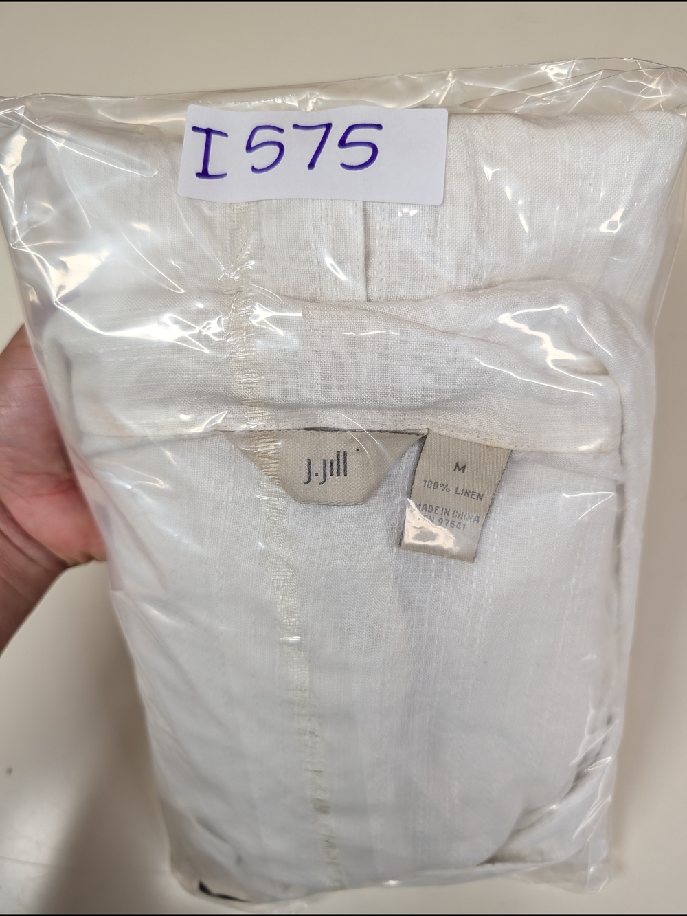 J. Jill 100% Linen Button Front Shirt Top - Picture 12 of 12